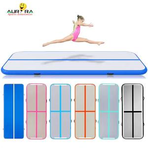 China Tumbling Gymnastics Air Track Mat 3m Inflatable Jumping Mat Custom Color OEM factory