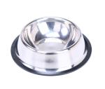 1000ml Non Slip Stainless Steel Dog Bowls Pet 5.5cm Sliver Metal