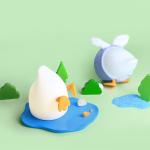 Factory direct wholesale creative cartoon silicone baby night light for easy