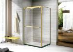 Polished Bathroom Shower Enclosure 8mm Tempered Glass Shower Cabin