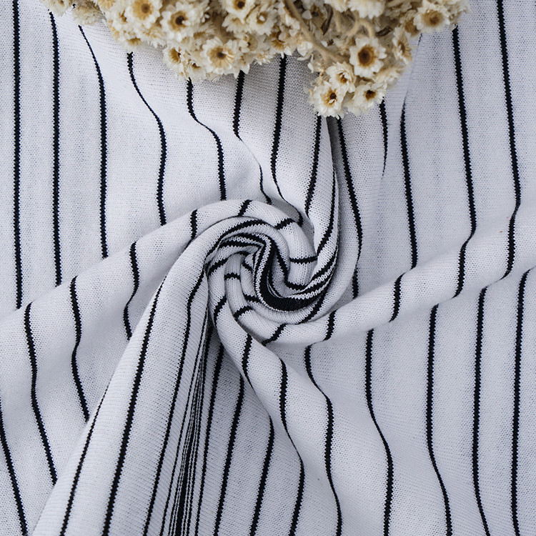 High Quqlity And Moisture-Absorbing Striped Material Fabric For Casual Wear