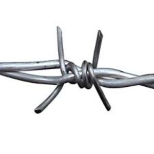 China 4 Points Barbs Farm Fencing 1.25mm Galvanized Barbed Wire For Anti Animals factory