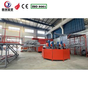 China Manufacturing Plant Rotational Molding Equipment with Customizable Air Cooling Mode factory