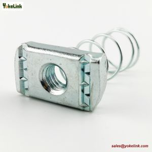 China Galvanized Steel M8 Strut Nut Spring Channel Nuts M8 HDG on sale