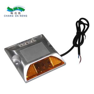 China IP68 led road stud with wire shell aluminum alloy warning for tunnel safety factory