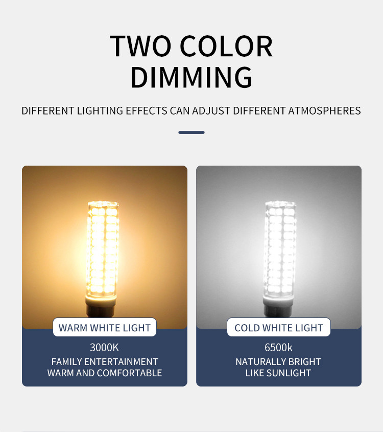 136 Beads 2835 Adjustable LED Corn Cob Light G9e11e12e14ba15d High Brightness 15W