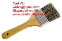 China Natural pure bristle Chinese bristle synthetic mix paint brush wood handle plastic handle 2 inch PB-010 factory
