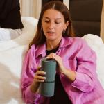 Stainless Steel 22oz 2IN1 Coffee Insulated Tumbler With Handle