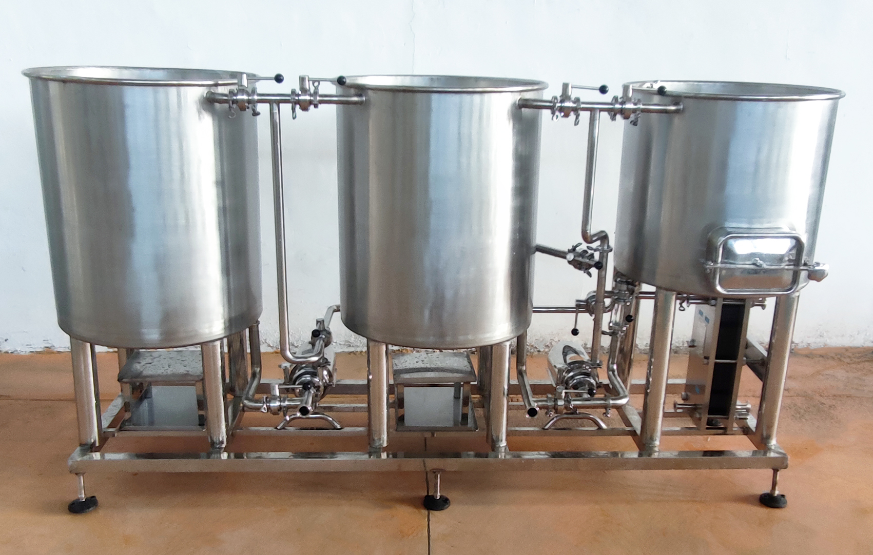 200L Mashing System for Fermenting Equipment Direct Fire Heating Beer Brewing System