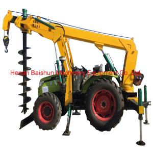 China Customer design cement pole erection machine pole drilling machine factory