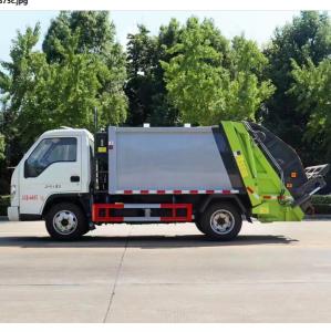 China Foton 115hp Waste Compactor Truck 4X2 6 Wheels Garbage Bin Truck factory