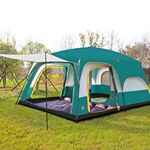 China 8 to 12 person Tent Triple Camping Tent Three Rooms Family Camping Tents Well-ventilated Waterproof (HT6100) factory
