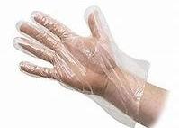 China 200 Pcs / Set Thick Disposable Plastic Gloves Food Catering Hair Hand Film factory