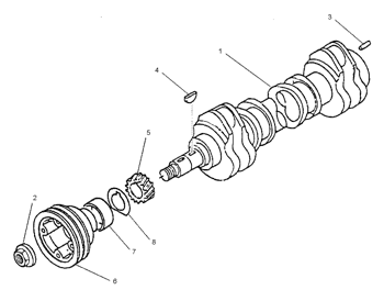 5I-7674 5I7674 Crankshaft Gear 311 Excavator Engine Parts