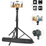 1.6M Aluminum Mobile Phone Tripod Stand Microphone Bracket