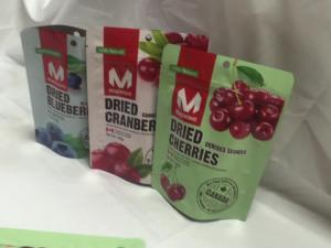 China Custom printed resealable plastic stand up zipper pouch aluminum foil dried fruits packaging bag for food factory