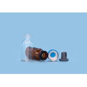 China Clear Capped Hot Stamping Pullring Injection Glass Vials factory