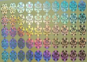 China Rainbow Color Security Hologram Sticker , Custom Vinyl Decals Stickers factory