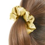Colored Washable Silk Scrunchie , 19 Momme Stretchy Hair Ties For Girls