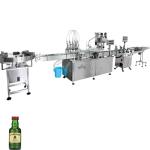 2000BPH 50ml small glass bottles filling capping labeling machine line for