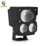 Aluminum 3 Beam White Yellow LED Spotlight Universal Motorcycle Parts