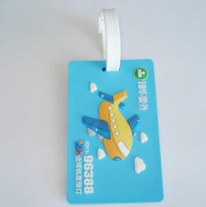 China Custom 3D soft silicone luggage tag/ rubber bag tag/ pvc luggage tag factory