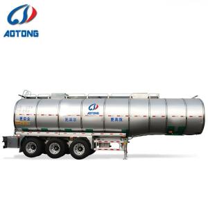 China 500mm Manhole 3 Axles Fuel Tank Trailer/Chemical Acid Liquid Tank Semi Trailer factory