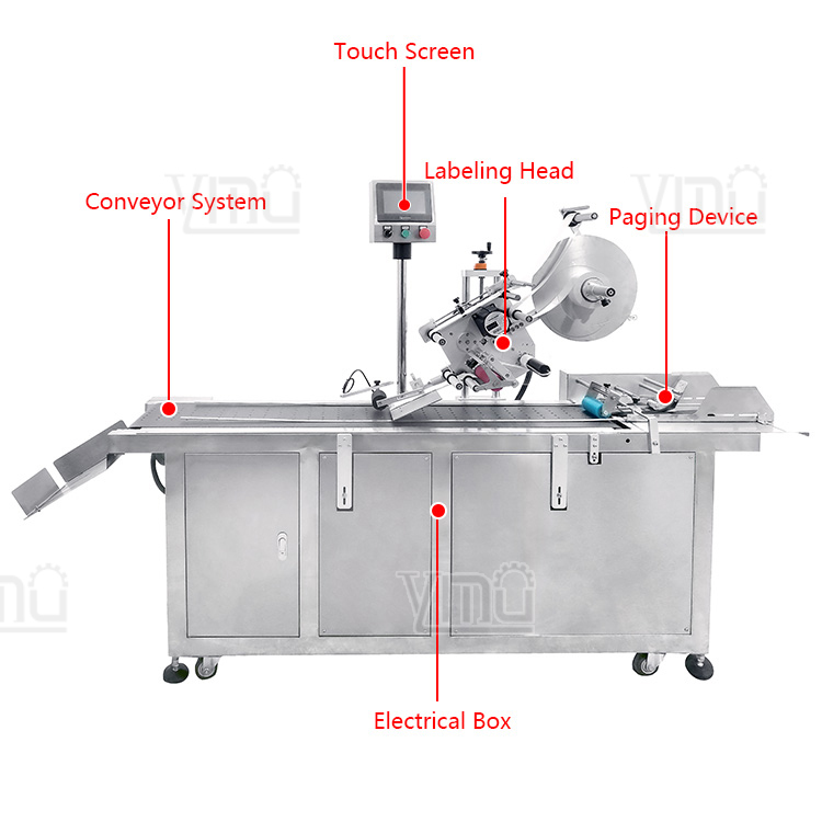 Multifunction Packaging Machines YM210D Automatic Flat Labeling Machine Box and Square Bottle Label Machine