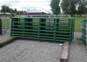 China 1800mm x 2100mm Horse Fence Round Pen 42mm O.D x 1.6 mm thickness Arena Corral Panel and Fram Gate Used In USA Market factory