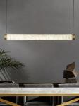 Modern Minimalist Designer Creative Long Cylinder Natural Alabaster Hanging