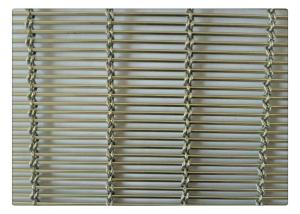 China Stainless Steel Architecture Facade Woven Metal Mesh For Building Plain Weave Style factory
