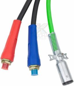 China ABS Power Air Line Hose Wrap 7 Way Electrical Cable Harness With Handle Grip factory