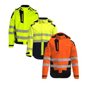China Women's Fluorescent Hooded Jacket Custom Flame-Resistant Coat High-Visibility Yellow Flame-Resistant Outerwear factory