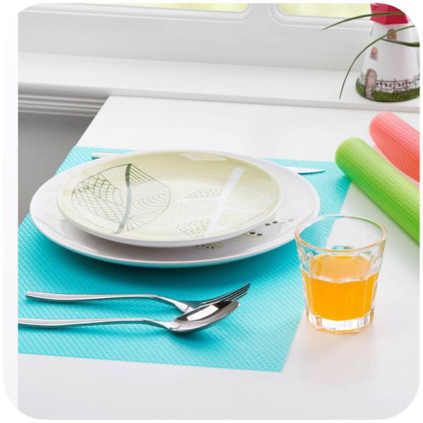 Hot Plastic Fridge Drawer Liner Coasters Shelf Liner for Table Decoration