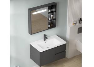 China IP44 Waterproof Bathroom Vanity Units , Hotel Wall Mounted Sink Vanity factory
