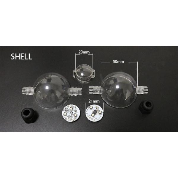 Milky White 3D Digital Ball Max 1.44W SMD5050 RGB Pixel Led Ball 50mm DMX