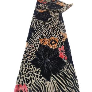 China Fashion Burnout Print Velvet Velour Fabric Anti Static 114cm Width factory