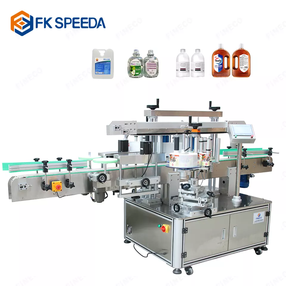 FK911 Automatic Front And Back Bottle Labeling Machine For 15mm Bottles And Its Features
