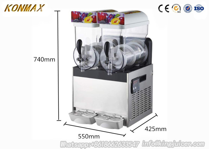 Double Tanks Beverage Dispenser Slush Machine