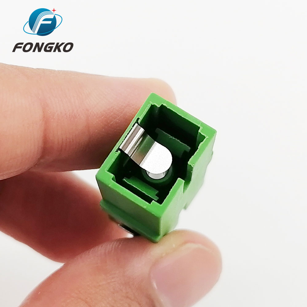 Custom Green Simplex Fiber Optic Adapter Singlemode Sc Apc To Sc Apc