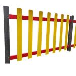 Weather Resistance FRP Fencing Fiberglass Shaped Profiles For Farms Gardens