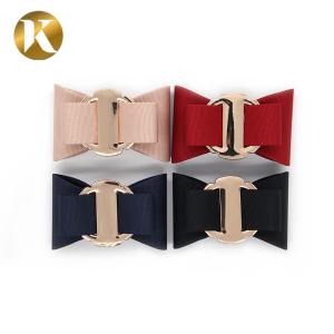 China Customized Decorative Shoe Clips Handicrafts / Bonded Leather Style factory