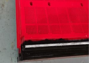 China 60A-85A Red Modular Pu Screen Panel Mining Screen Panels 305*305*30MM factory