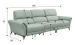 BN Modern Style Leather Sofa Living Room Technology Cloth Three-Seater Sofa
