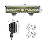 12 Inch 4x4 4WD 6500LM Waterproof LED Light Bar