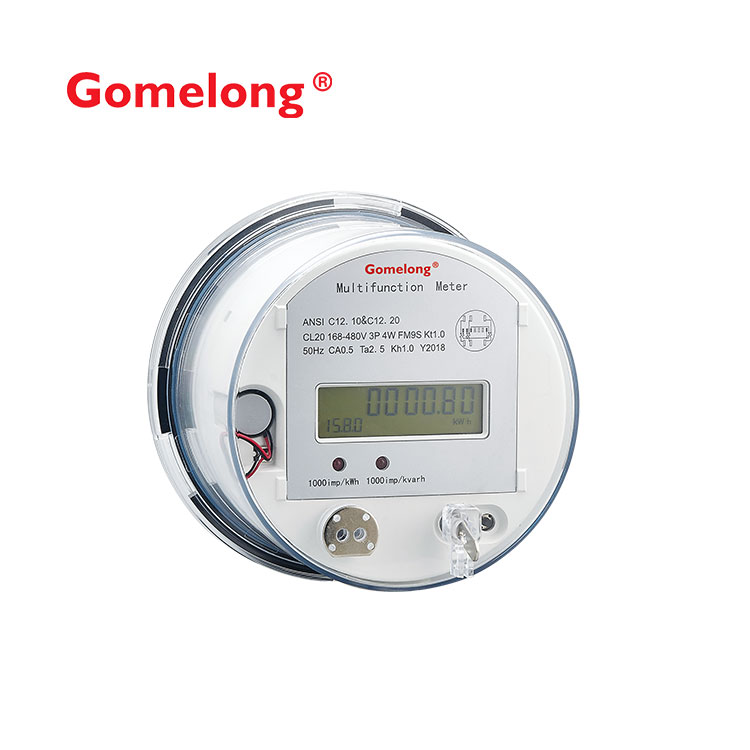 New Arrival 3 Phase Ansi Energy Meter 100A Round Electrical Meter Socket Base