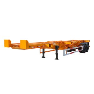 ABS Anti-Lock Braking System Skeleton Semitrailer for Container Transport 45 20