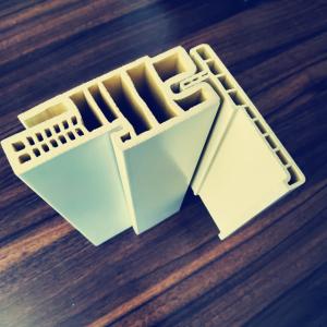 China Interior Wood Plastic Composite Door Frame , WPC Solid Door Frame 140mm Width factory