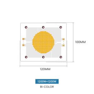 China High lumen power red Warm white + positive white 18a-21a 1200w +1200w smd led chip 120*100 COB Chip Photography light factory