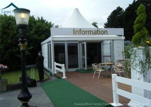 China Polyester Glass Wall 5m * 5m Family Marquee Tent Wind - Resistant factory